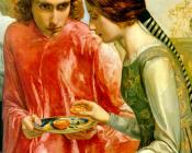 约翰 埃弗里特 米莱斯 : Lorenzo and Isabella(the detail)